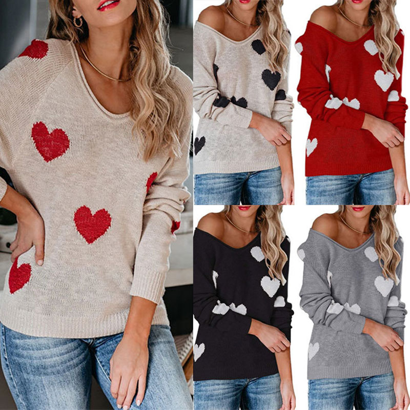 Oversize Love V-neck Sweater