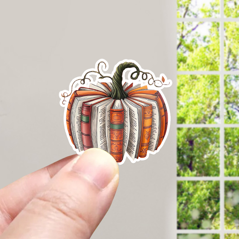 Pumpkin Book Teacher Stickers
