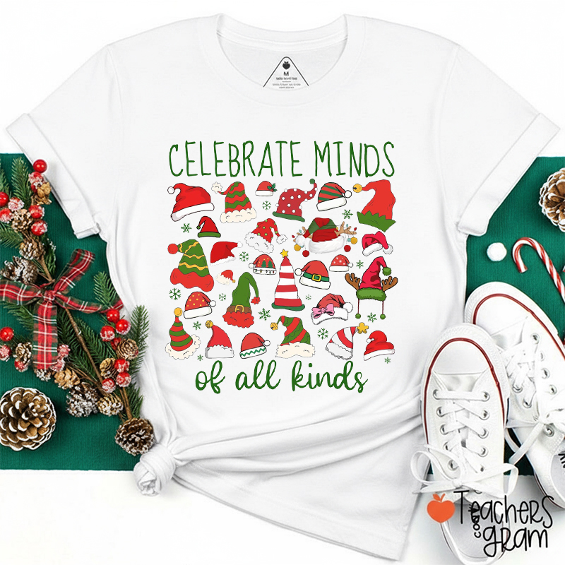 Celebrate Minds Of All Kinds Teacher T-Shirt