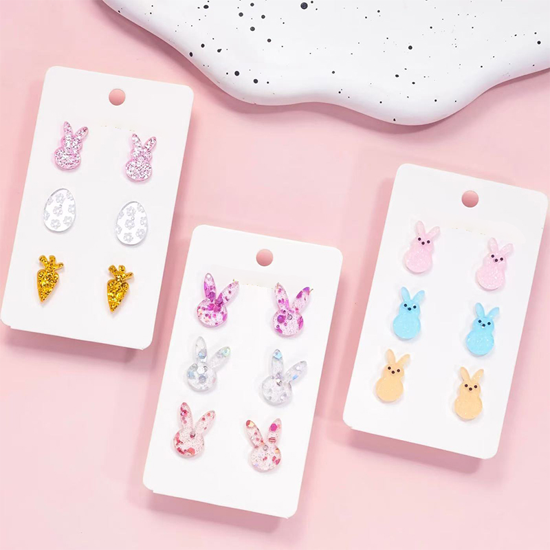 Cute And Sweet Bunny Teacher Acrylic Earrings