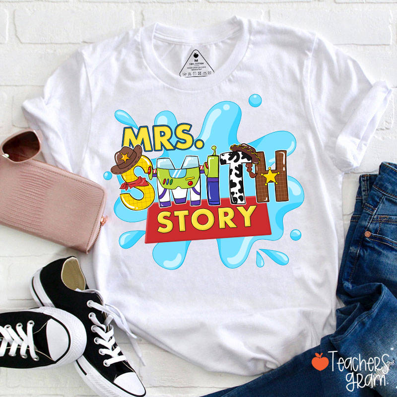Personalized Name Your Story Teacher T-Shirt