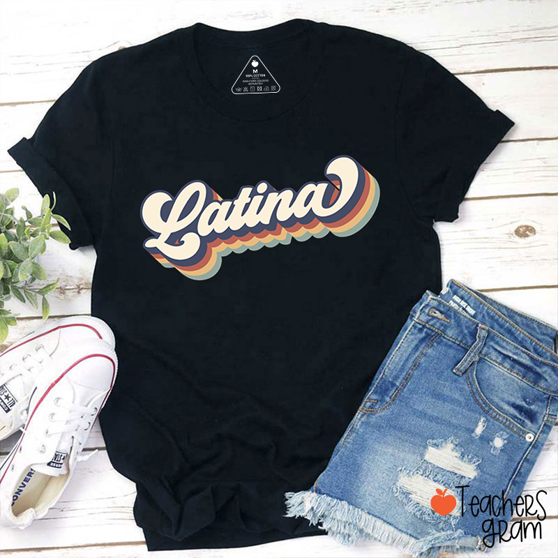 Latina Retro Spanish Teacher T-Shirt