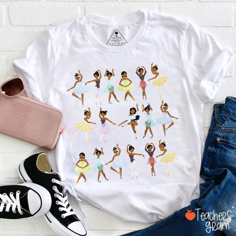 Black Women Dancer Teacher T-Shirt