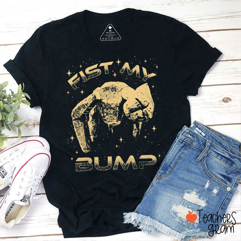 Retro First My Bump Teacher T-Shirt