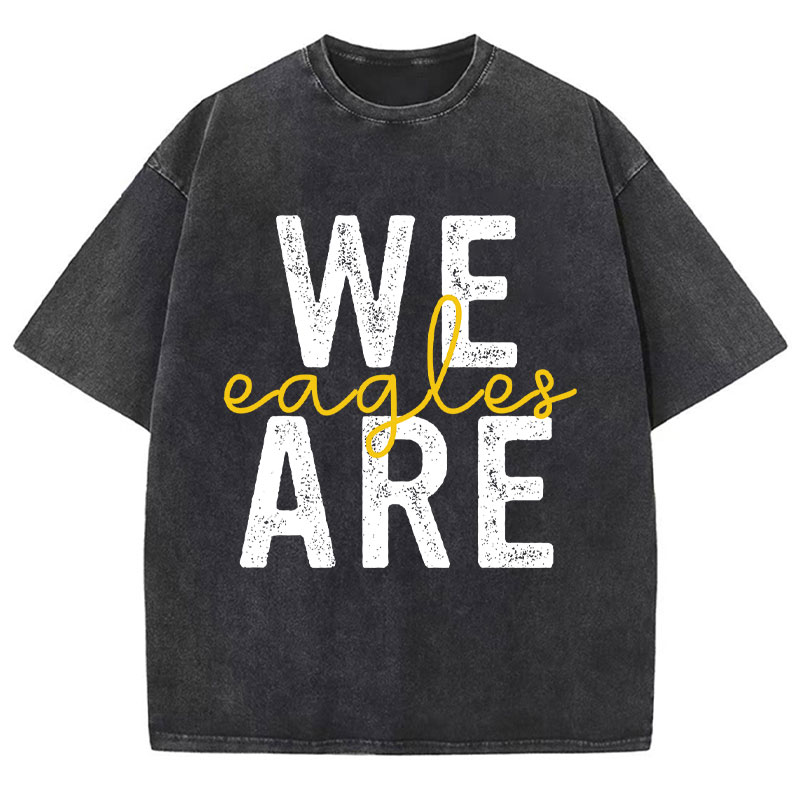 Personalized We Are We Are Winner Teacher Washed T-Shirt