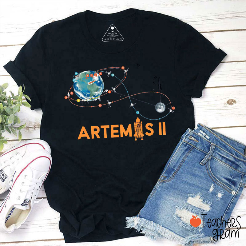 Back To The Moon Teacher T-Shirt