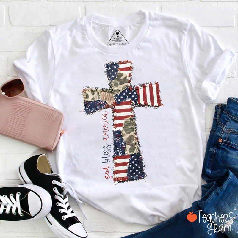 God Bless America Teacher T-Shirt