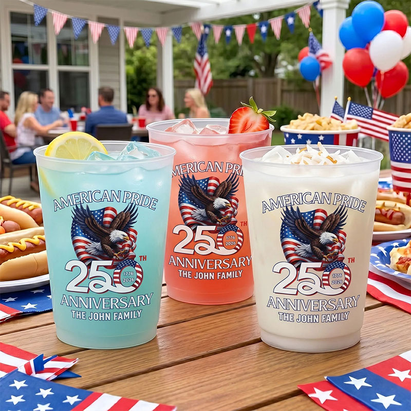 America Pride 250th Anniversary Teacher Plastic Cup