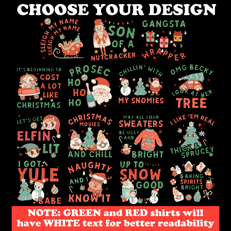 Personalized Retro Funny Christmas Cartoon Collection Teacher T-Shirt