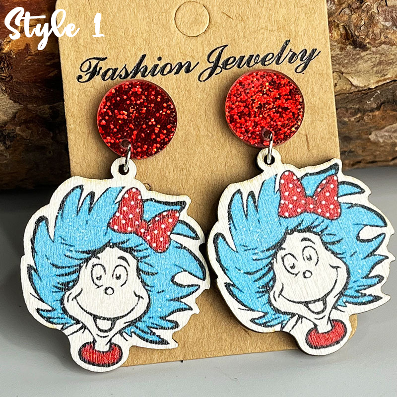 Reading Is My Thing Teacher Wooden Earrings