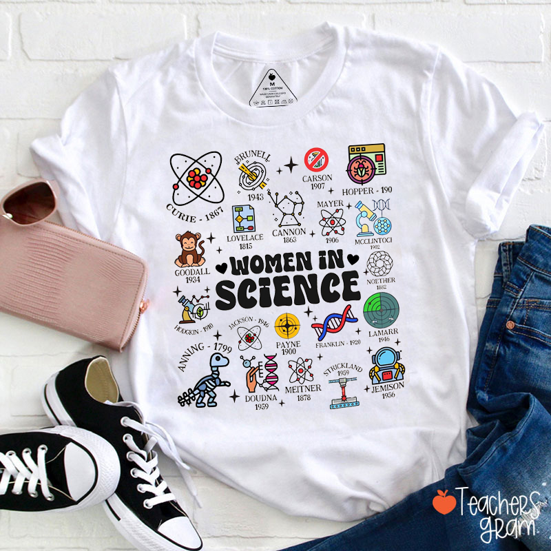 Women In Science Teacher T-Shirt