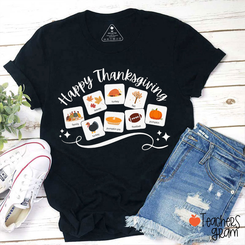 Happy Thanksgiving Day Teacher T-Shirt