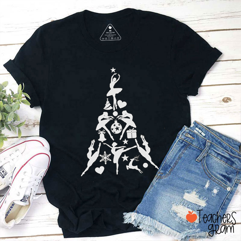 Dance Christmas Tree Teacher T-Shirt