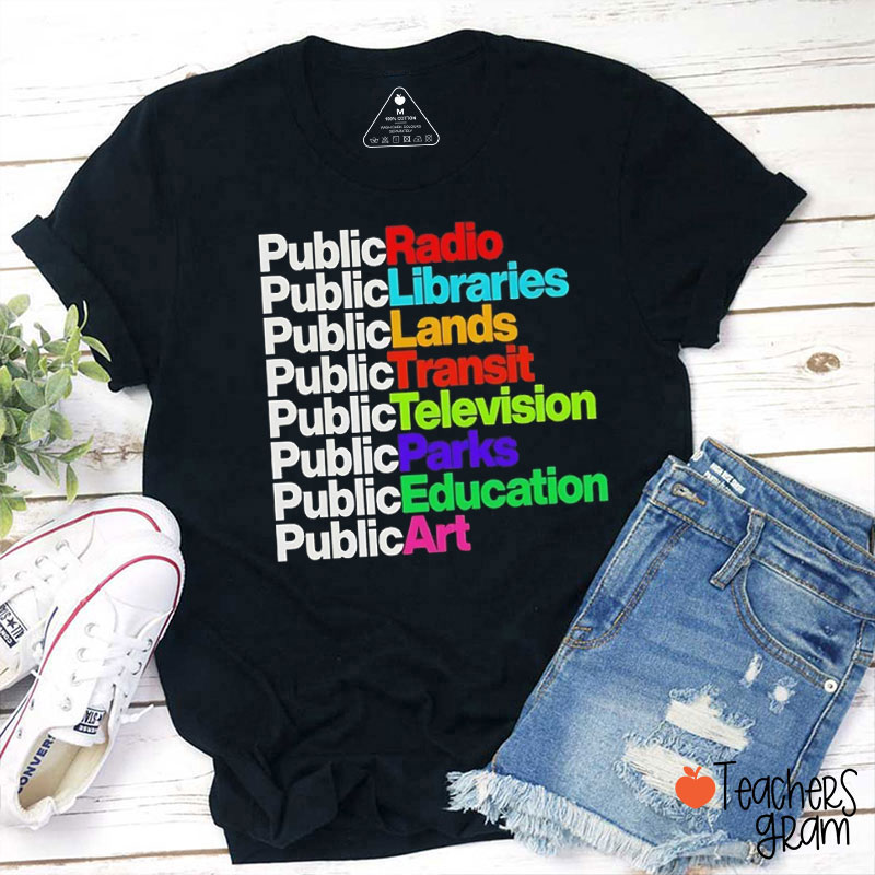 Public Radio Libraries Teacher T-Shirt