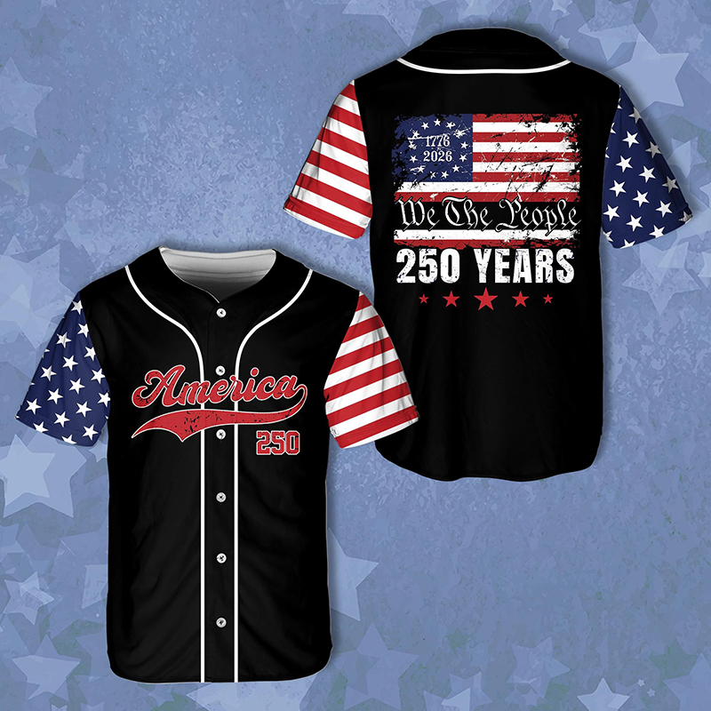 We The People America 250 Years Teacher Baseball Jersey