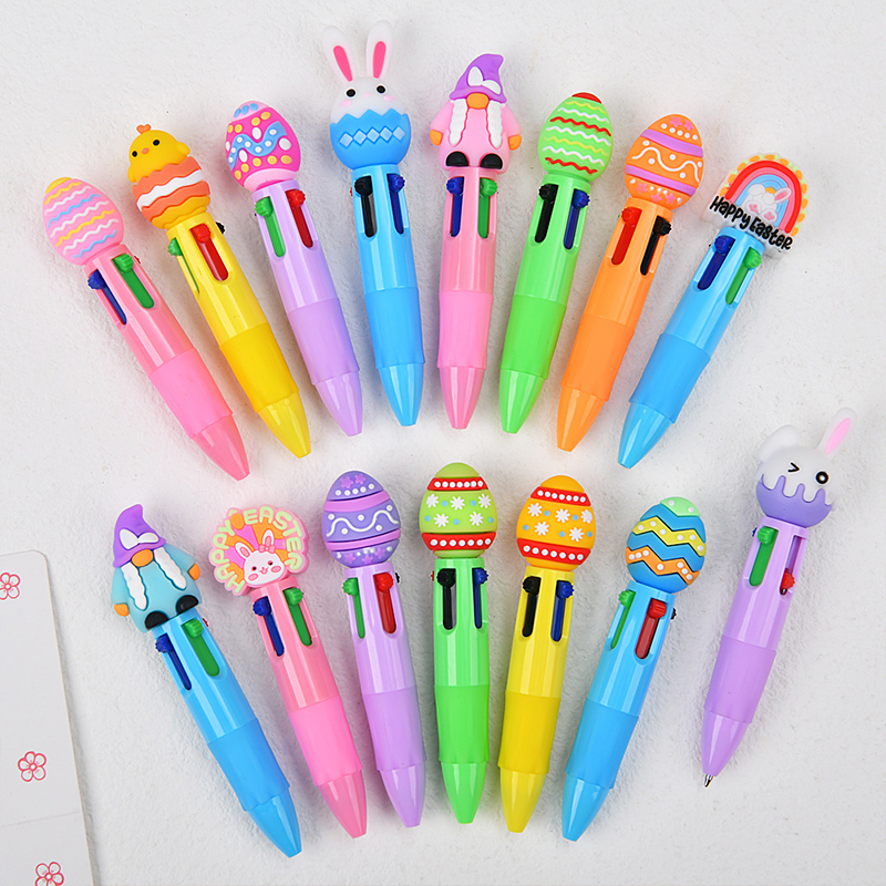 4-Color Easter Egg Bunny Retractable Ballpoint Teacher Pens