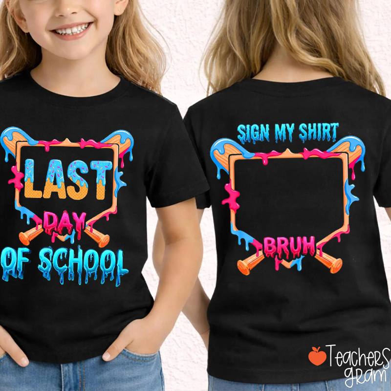 Ice Cream Last Day Of School Class Two Sided T-Shirt