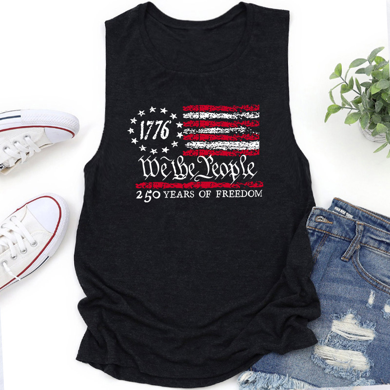 We The People 250 Years Of Freedom Teacher Tank Top