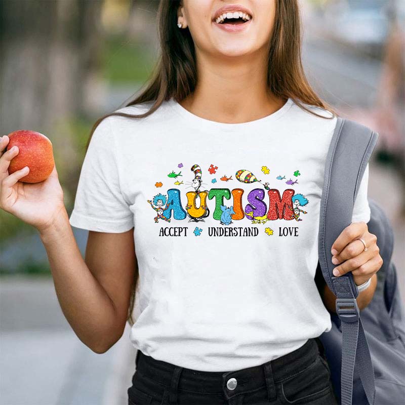 Autism Accept Understand Love Teacher T-Shirt