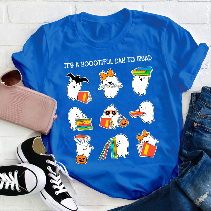 It's A Boootiful Day To Read Teacher T-Shirt