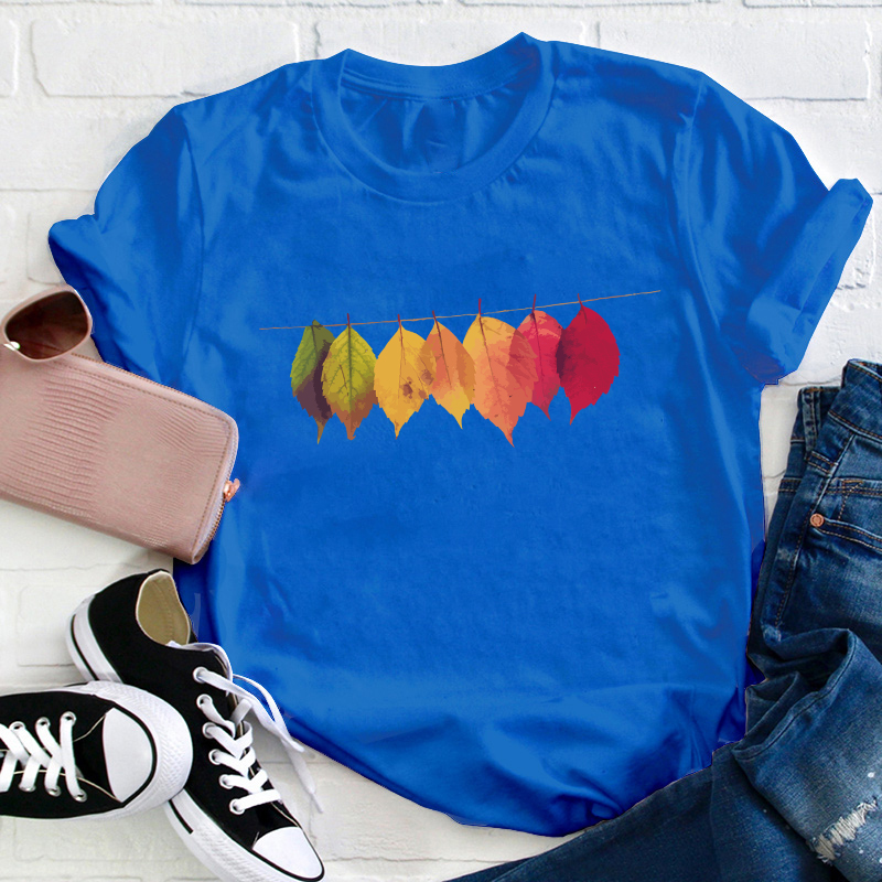 Collect Autumn Leaves Teacher T-Shirt