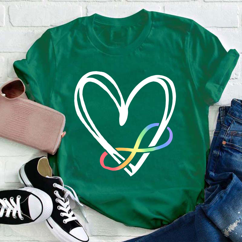 Autism Heart Teacher T-Shirt