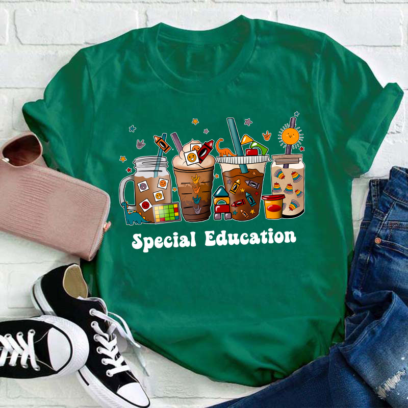 Special Education Beverage Teacher T-Shirt