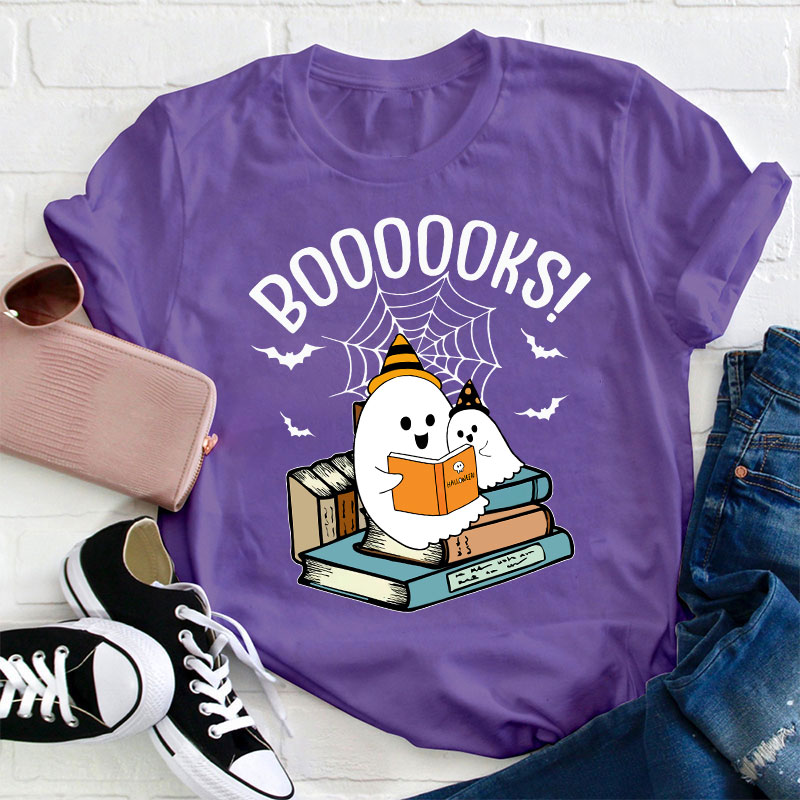 Halloween Boooooks Teacher T-Shirt