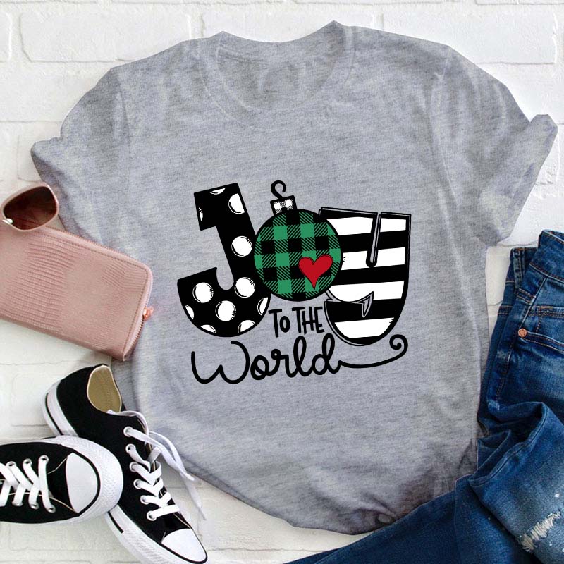 Super Cute Joy To The World Teacher T-Shirt