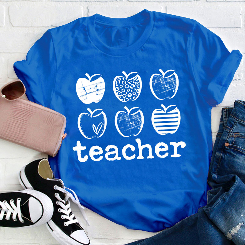 Different Apples Teacher T-Shirt