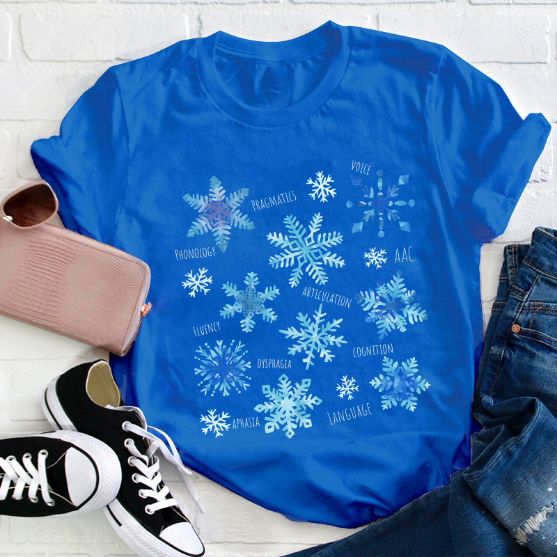 Winter Snowflake Teacher T-Shirt