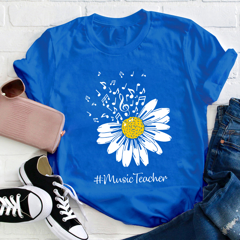 Sunflower Music Teacher T-Shirt