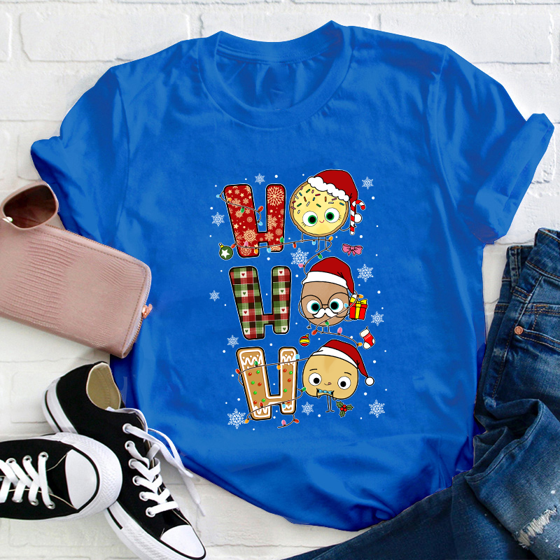 Ho Ho Ho Christmas Teacher T-Shirt