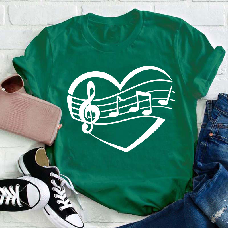 Musical Heart Teacher T-Shirt