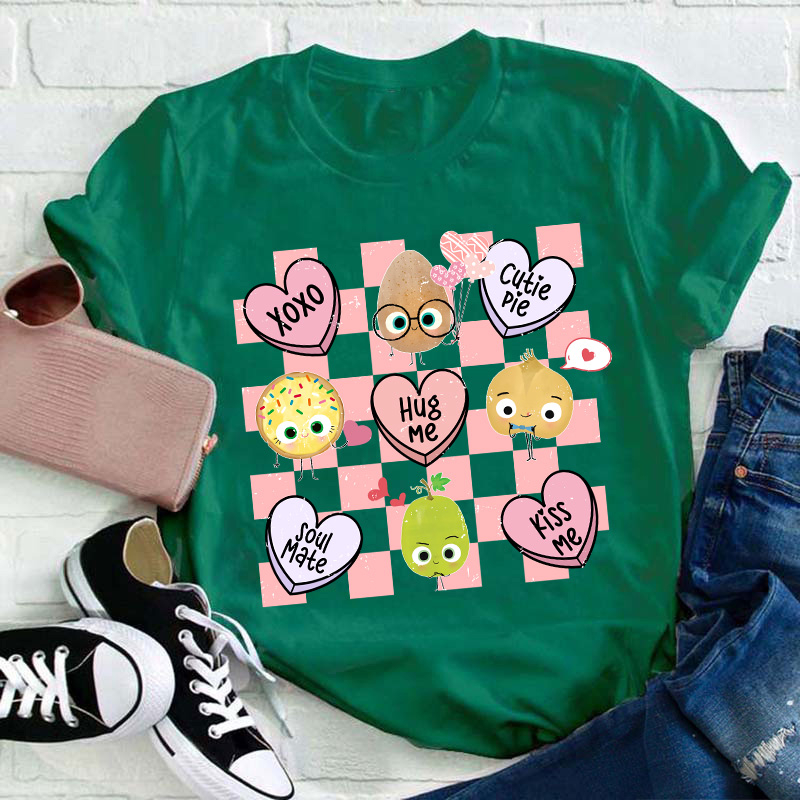Xoxo Hug Me Kiss Me Teacher T-Shirt