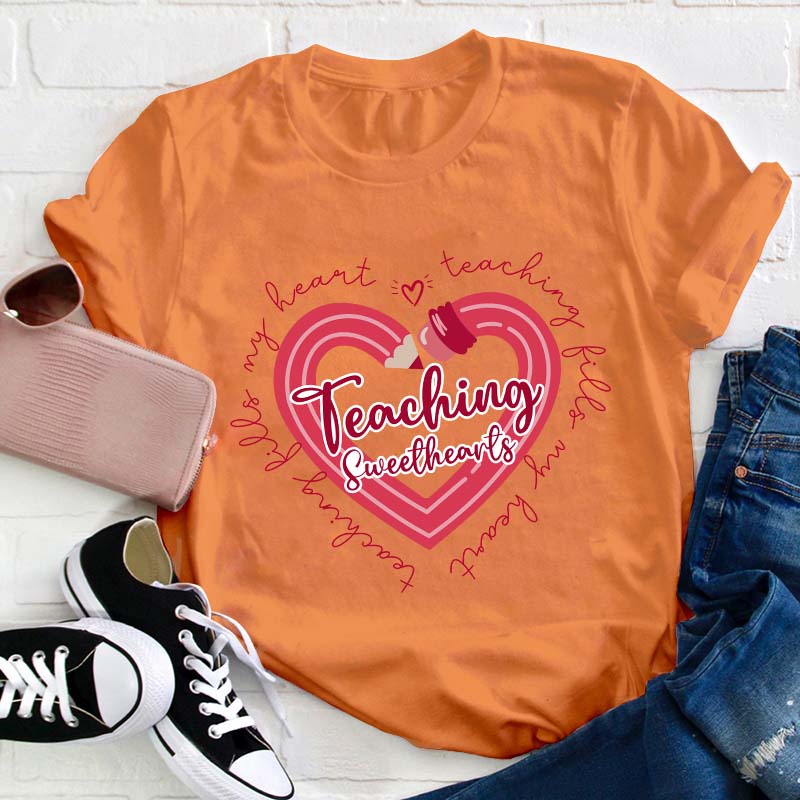Teaching Sweethearts Teacher T-Shirt