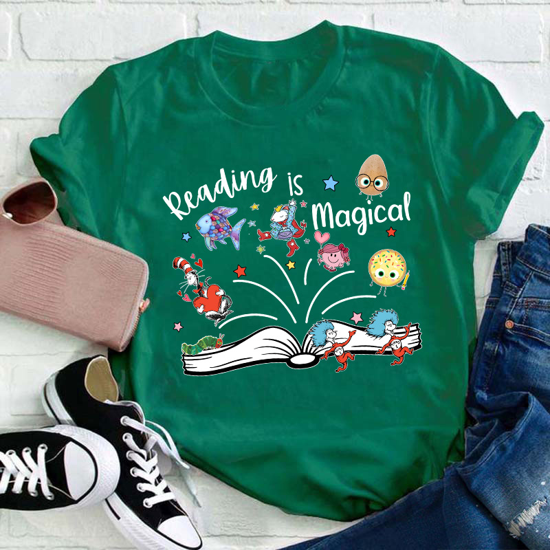 Reading Is Magical Teacher T-Shirt
