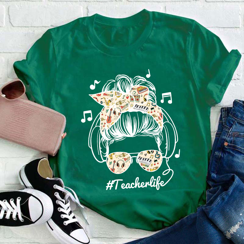 Listen Music Teacherlife Teacher T-Shirt