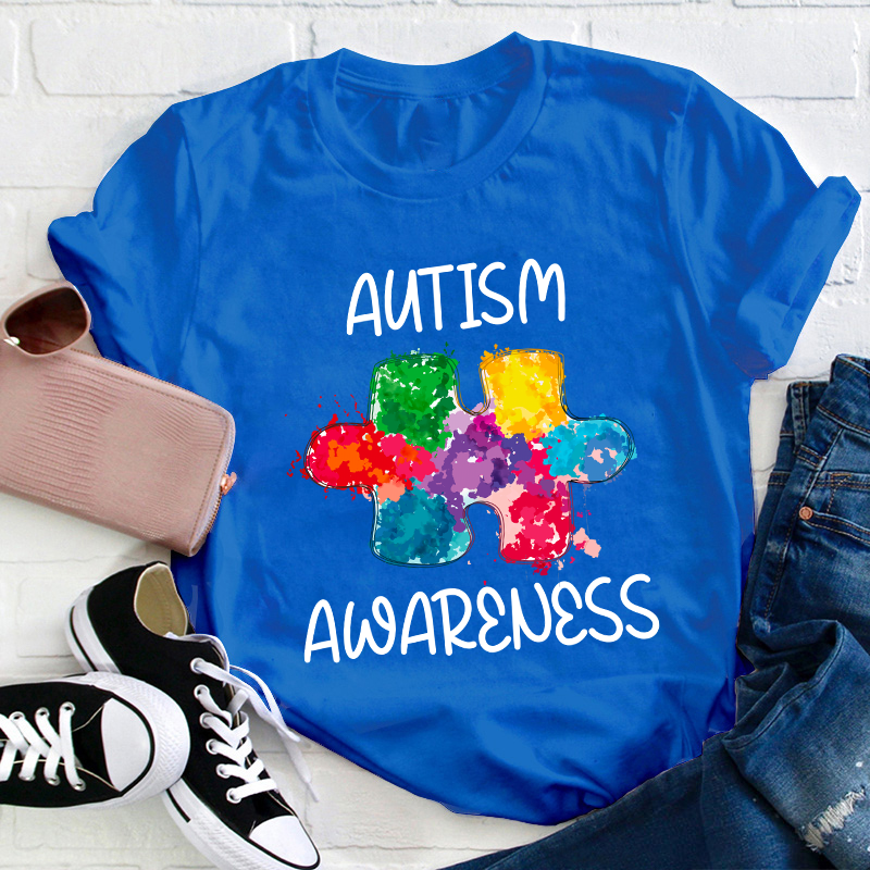 Autism Awareness Teacher T-Shirt