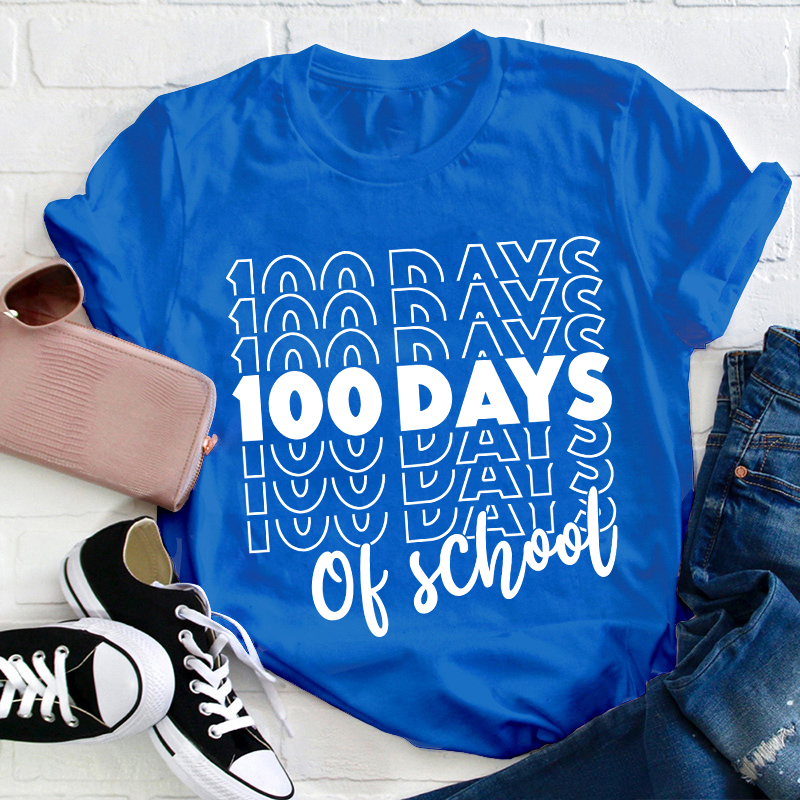 100 Days Of School Teacher T-Shirt