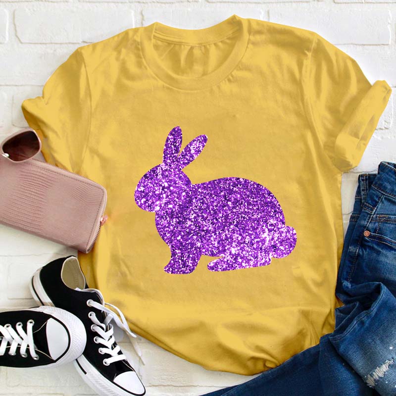 Glitter Easter Peeps Teacher T-Shirt