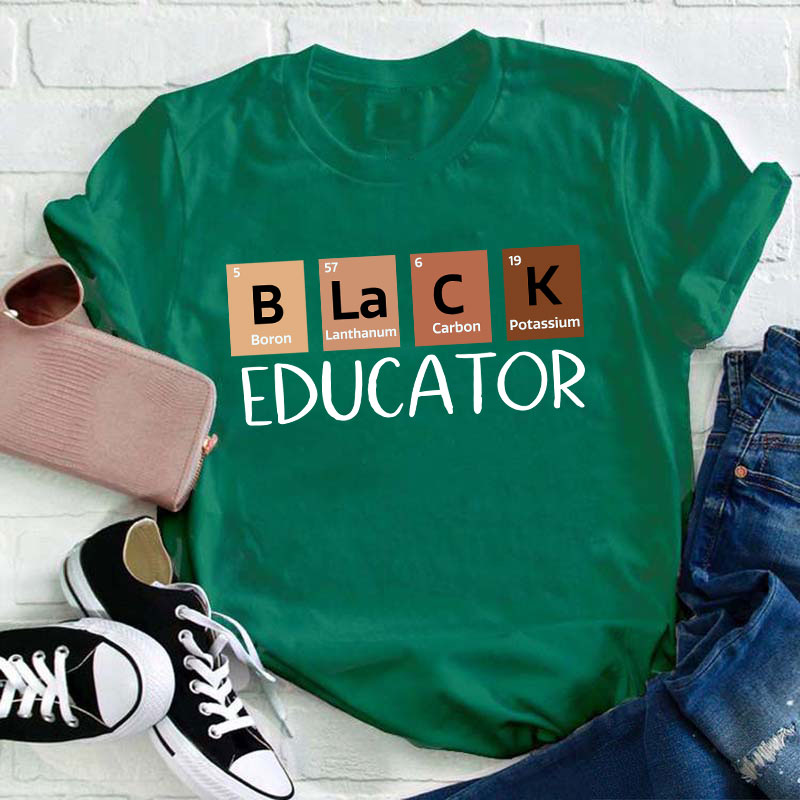 Black Educator Teacher T-Shirt