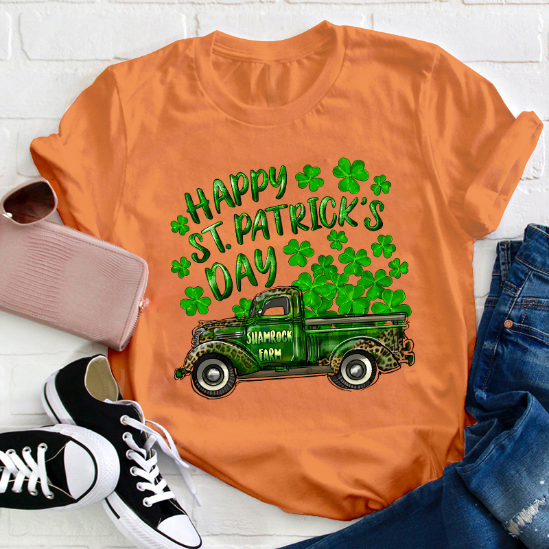 Happy St Patrick's Day Teacher T-Shirt