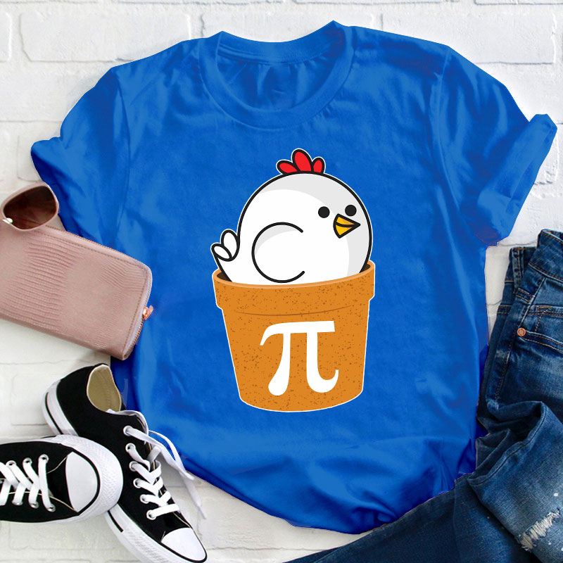 Chicken Pot Pi Day Teacher T-Shirt