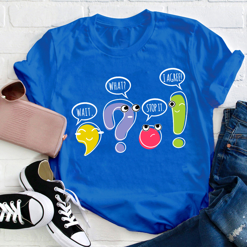 Punctuation Funny Grammar Teacher T-Shirt
