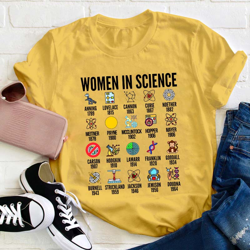Women In Science Teacher T-Shirt
