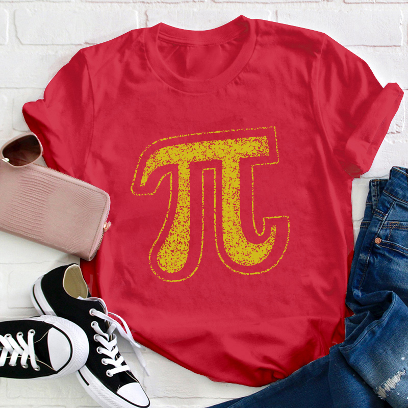 Pi Symbol Teacher T-Shirt