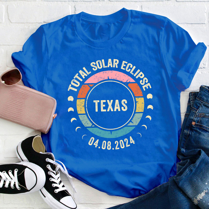 Personalized Total Solar Eclipse Teacher T-Shirt