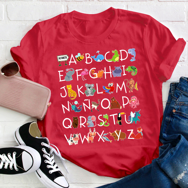 Spanish Alphabet Teacher T-Shirt
