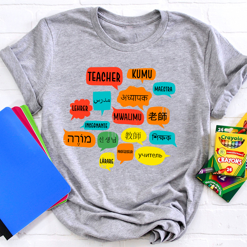 Teacher In Different Languages Spanish Teacher T-Shirt